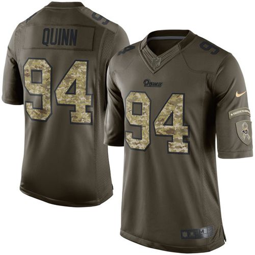 Nike Rams #94 Robert Quinn Green Men’s Stitched NFL Limited Salute to ...