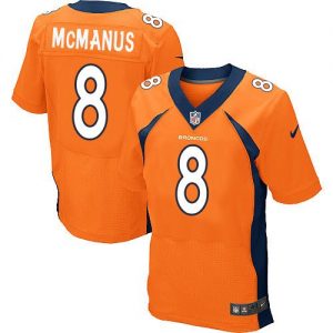 Nike Broncos #8 Brandon McManus Orange Team Color Men's Stitched NFL New Elite Jersey